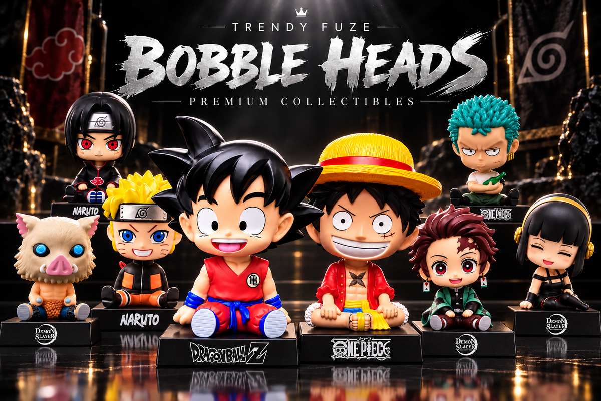 Trendy Fuze Bobble Heads premium collectible figures banner