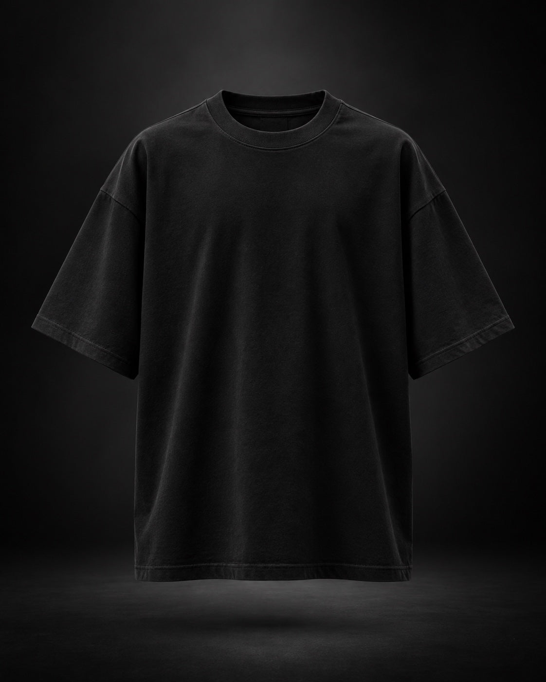 Trendy Fuze Akaza oversized black T-shirt - clean front