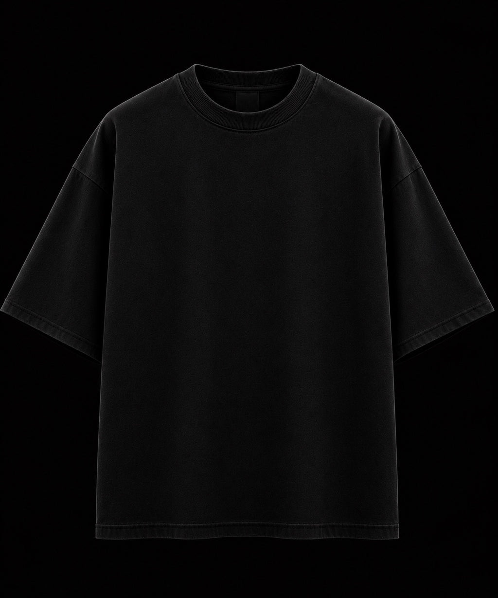 Trendy Fuze Baki Hanma oversized black T-shirt - clean front