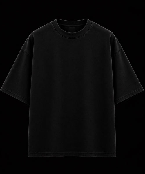 Trendy Fuze Baki Hanma oversized black T-shirt - clean front