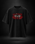 Trendy Fuze Berserk Guts oversized T-shirt in black - front graphic