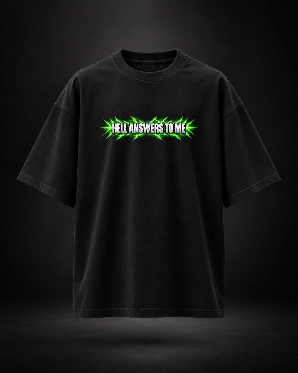DR. DOOM OVERSIZE T-SHIRT black front graphic - Trendy Fuze