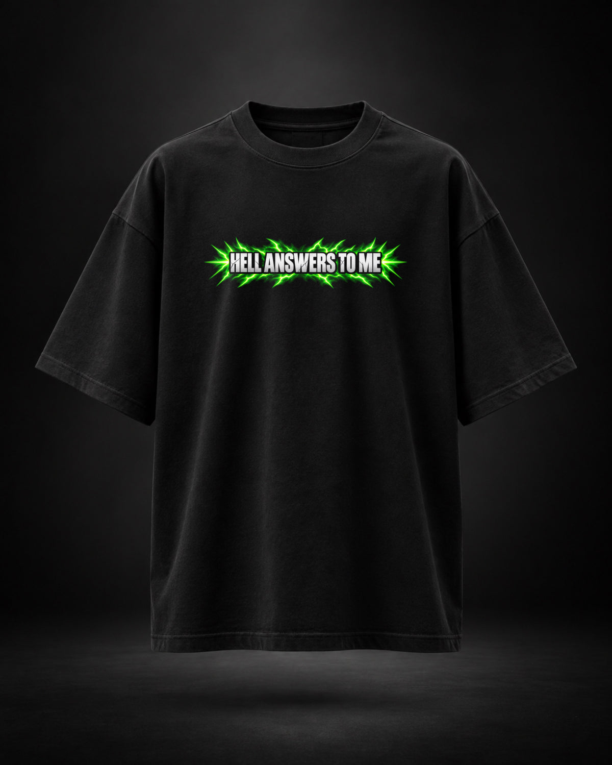DR. DOOM OVERSIZE T-SHIRT black front graphic - Trendy Fuze