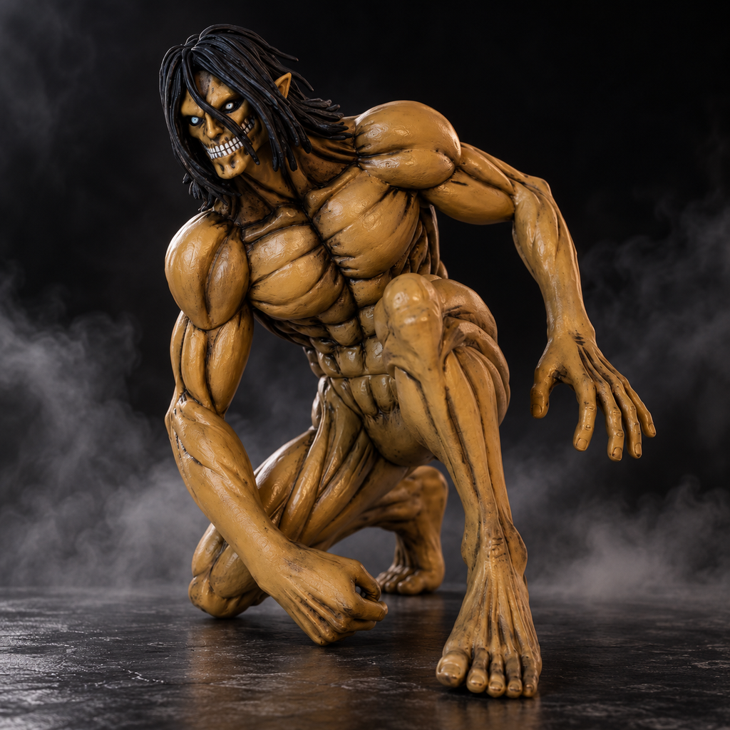Eren Yeager Attack Titan crouching figure alternate angled view
