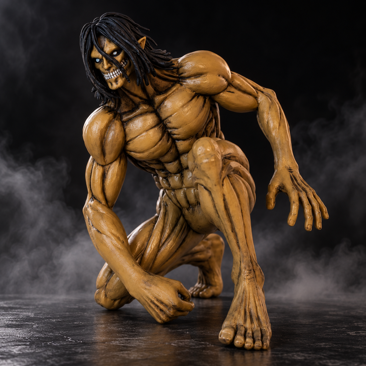 Eren Yeager Attack Titan crouching figure alternate angled view
