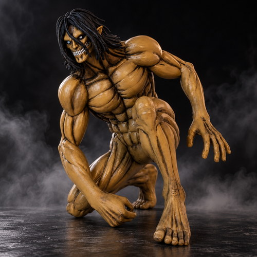 Eren Yeager Attack Titan crouching figure alternate angled view