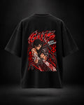 Trendy Fuze Guts Black Swordsman oversized black T-shirt - large back graphic
