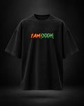 I AM DOOM oversized black T-shirt front view
