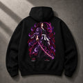 Kokushibo oversized black hoodie back graphic